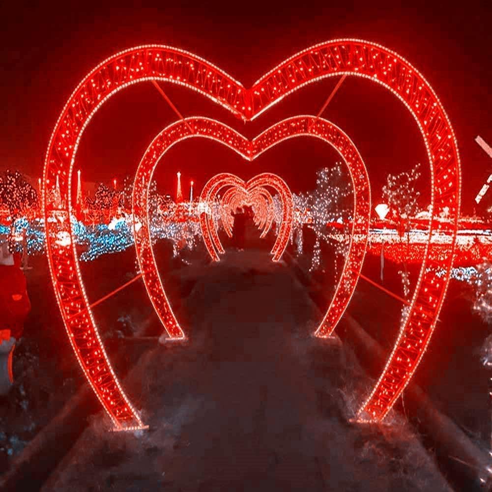 50M 1000 LED Guirlande Lumineuse Carnaval Mariage Extérieur Jardin Intérieur Éclairage（rouge） - 3