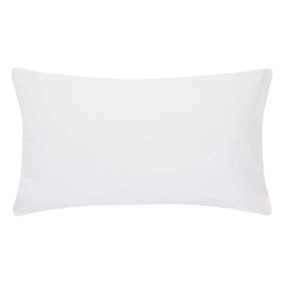 Funda de almohada linah marfil - lino lavado 50x70 cm - atmosphera créateur d'intérieur