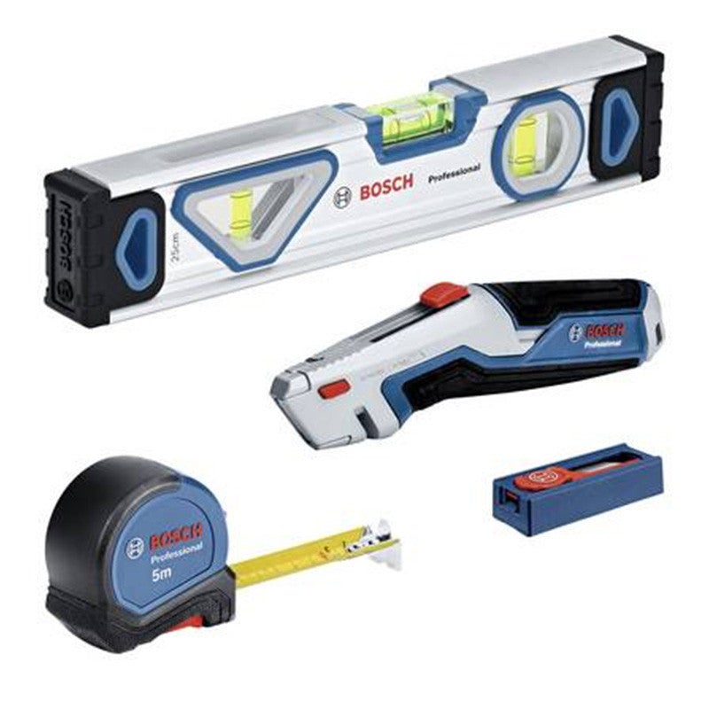 Zestaw narzędzi ręcznych Bosch Professional 13 elementów poziomica miara taśmowa