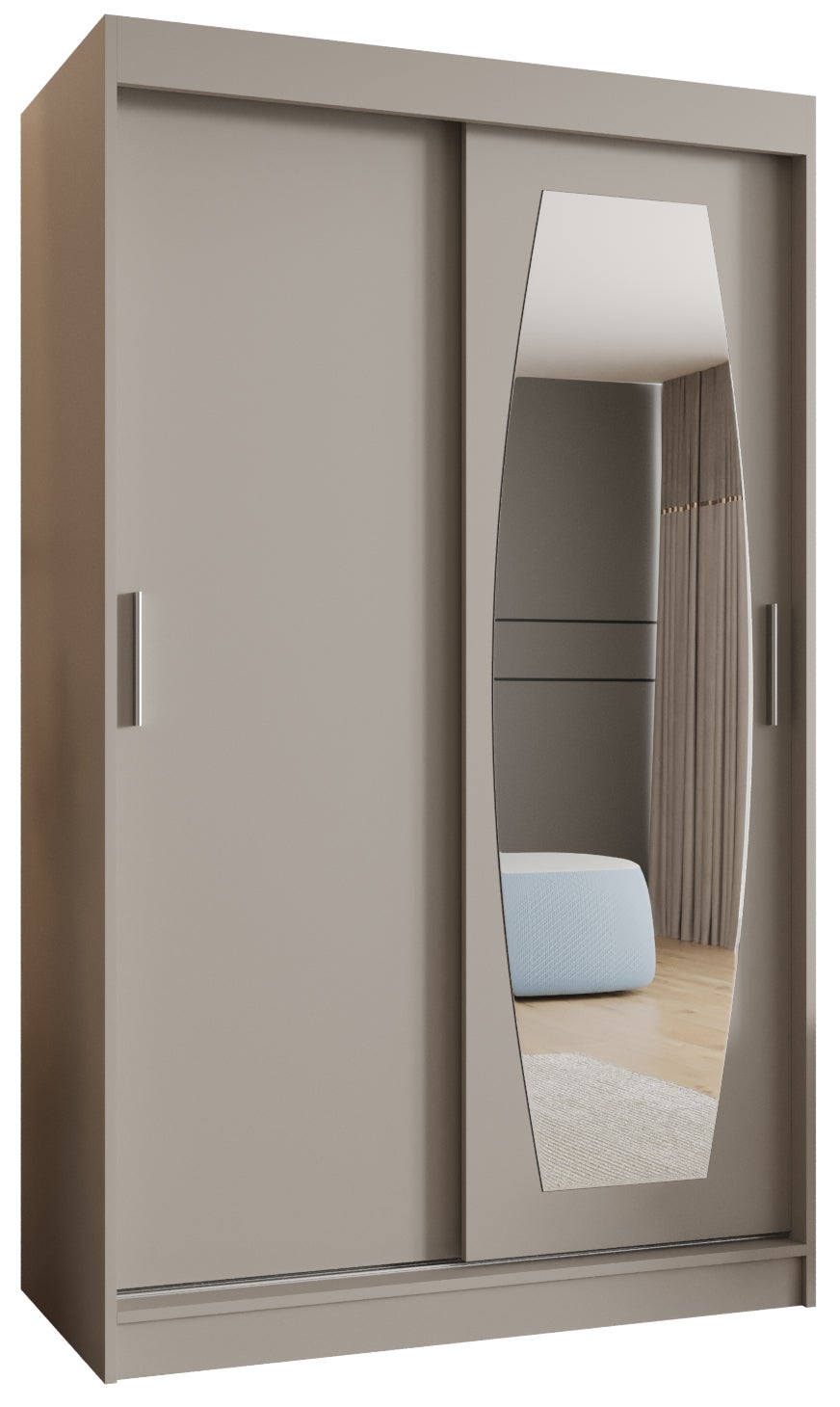 Szafa przesuwna garderoba ROSSA 120 x 62 x 200 cm Kaszmir - Abiks Meble