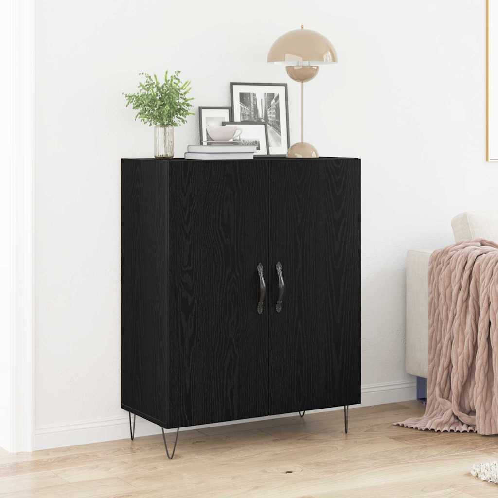 VIDAXL - Mobile A Parete Nero 60x36,5x35 Cm In Legno Multistrato