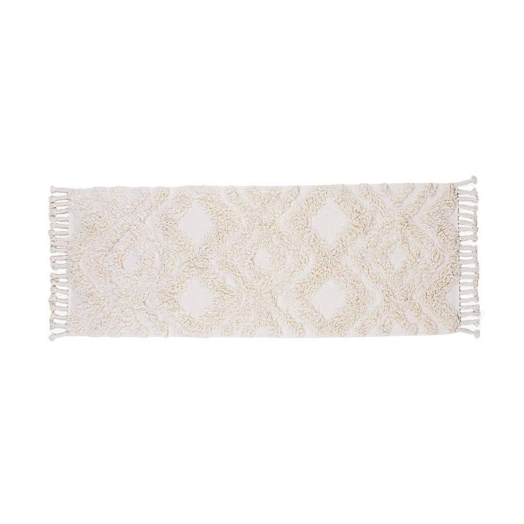 Hilma tapis 200x70cm blanc. | Leroy Merlin