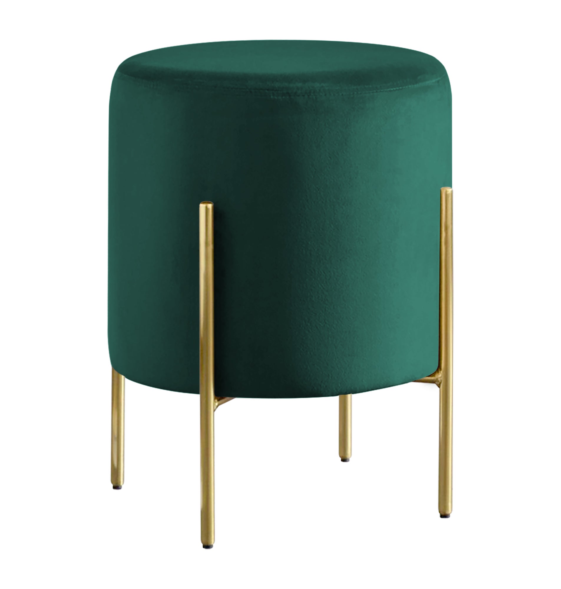 Sgabello da bar imbottito in materiale sintetico color crema con