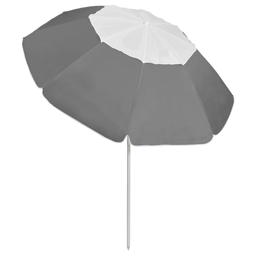 Parasol de plage Anthracite 300cm 2 - 5