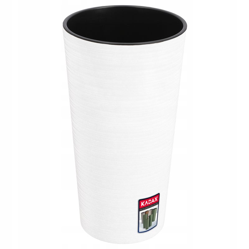 DONICZKA DONICA OSŁONKA NA KWIATY WYSOKA 57 cm Z WKŁADEM DO SALONU BIAŁA