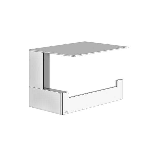 Viverso X_cube Porte-papier Toilette, Ouvert, Avec Couvercle Nickel Brosse A1184537