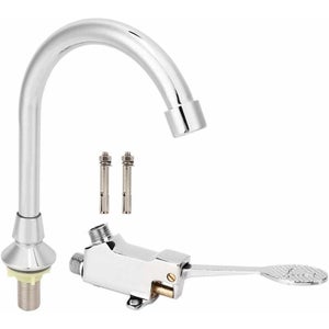 Robinet Hygiénique Mains Libres Vanne De Pédale En Laiton Simple Montée Au Sol, Robinet Actionné Par Le Pied Valve De Pied Pour Robinet De Pedale Pompe A Eau Sans Contact A Pied