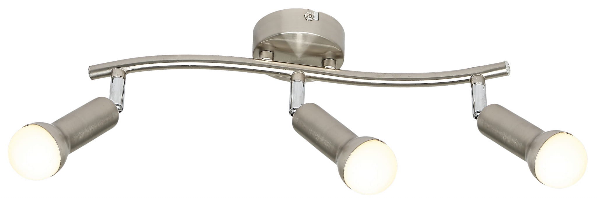 Lampa sufitowa Arc srebrno-chromowana 3xE14x40W wym: 15 x 48 x 8 cm metal Candellux