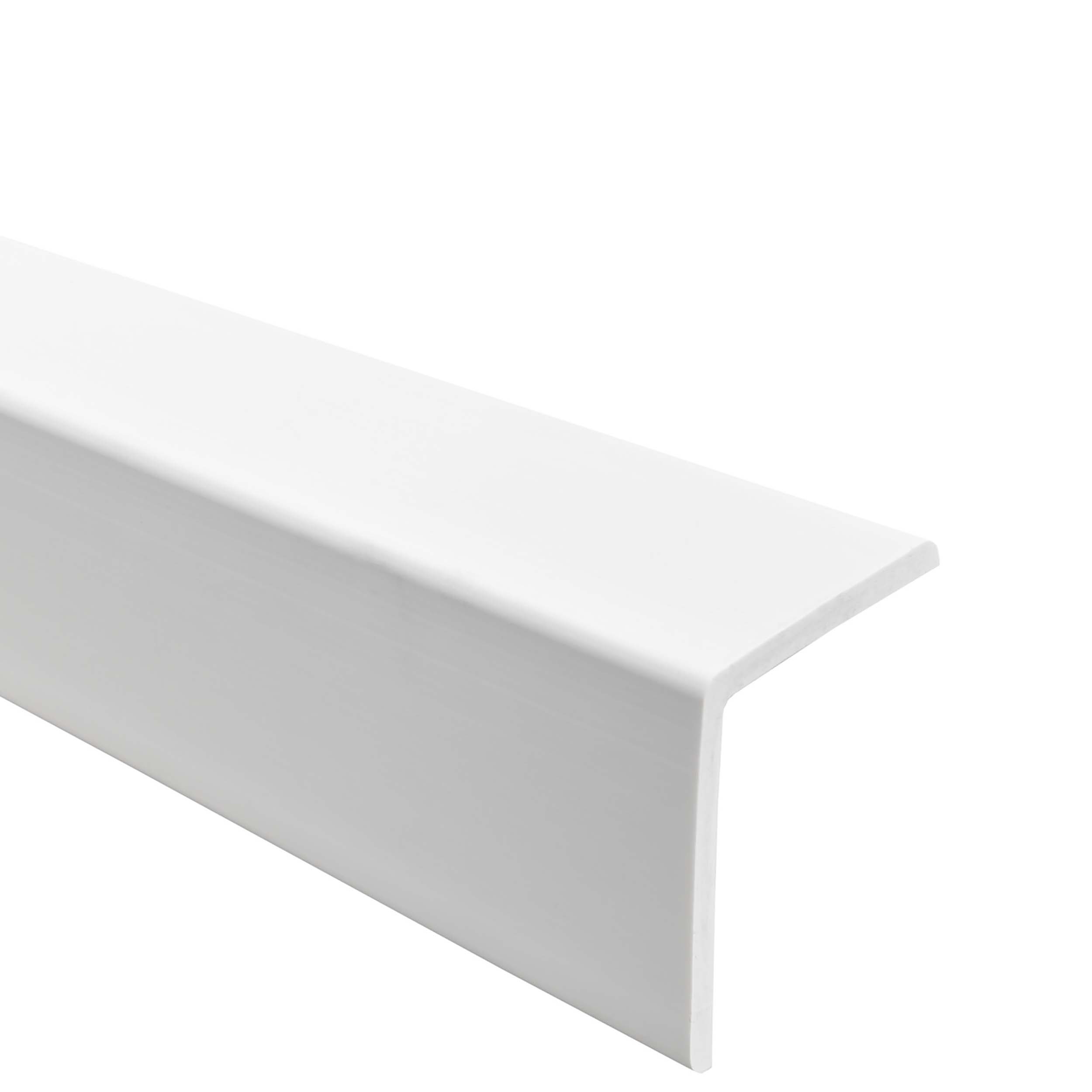 Kątownik miękki PCV 40x40 mm - ochronny profil L kątowy, narożnik odbojnikowy - 100 cm, biały
