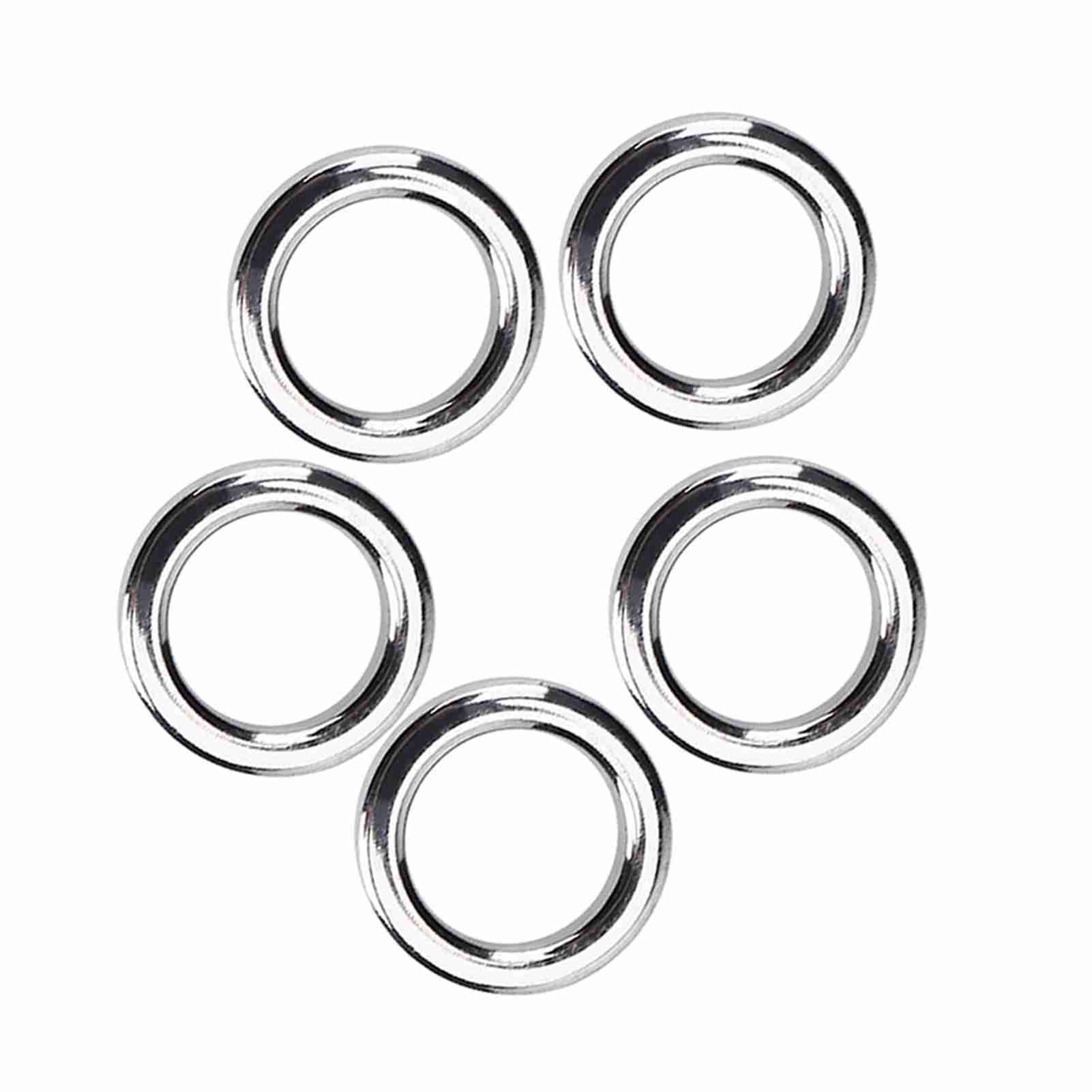 Alomejor 50/100 Anneaux Fendus Double – Acier Inoxydable, 8#, Diamètre 6 Mm – Pour Pêche, Appâts, Montage Rapide