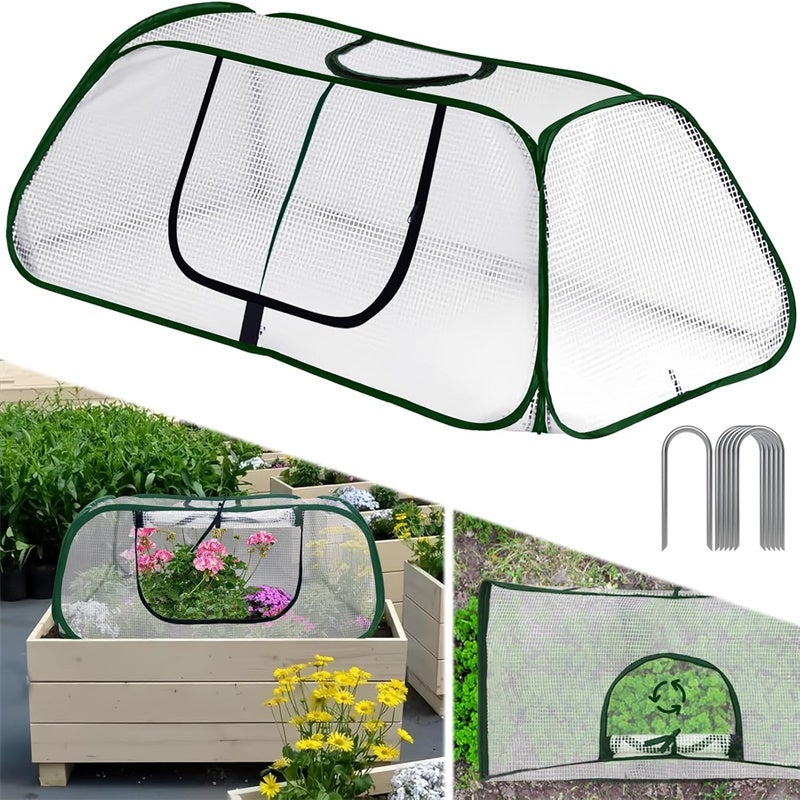 Kit Copertura Piante Invernale 30x9 M Con 8 Cerchi E 32 Clip – Tessuto Non Tessato Antigelo