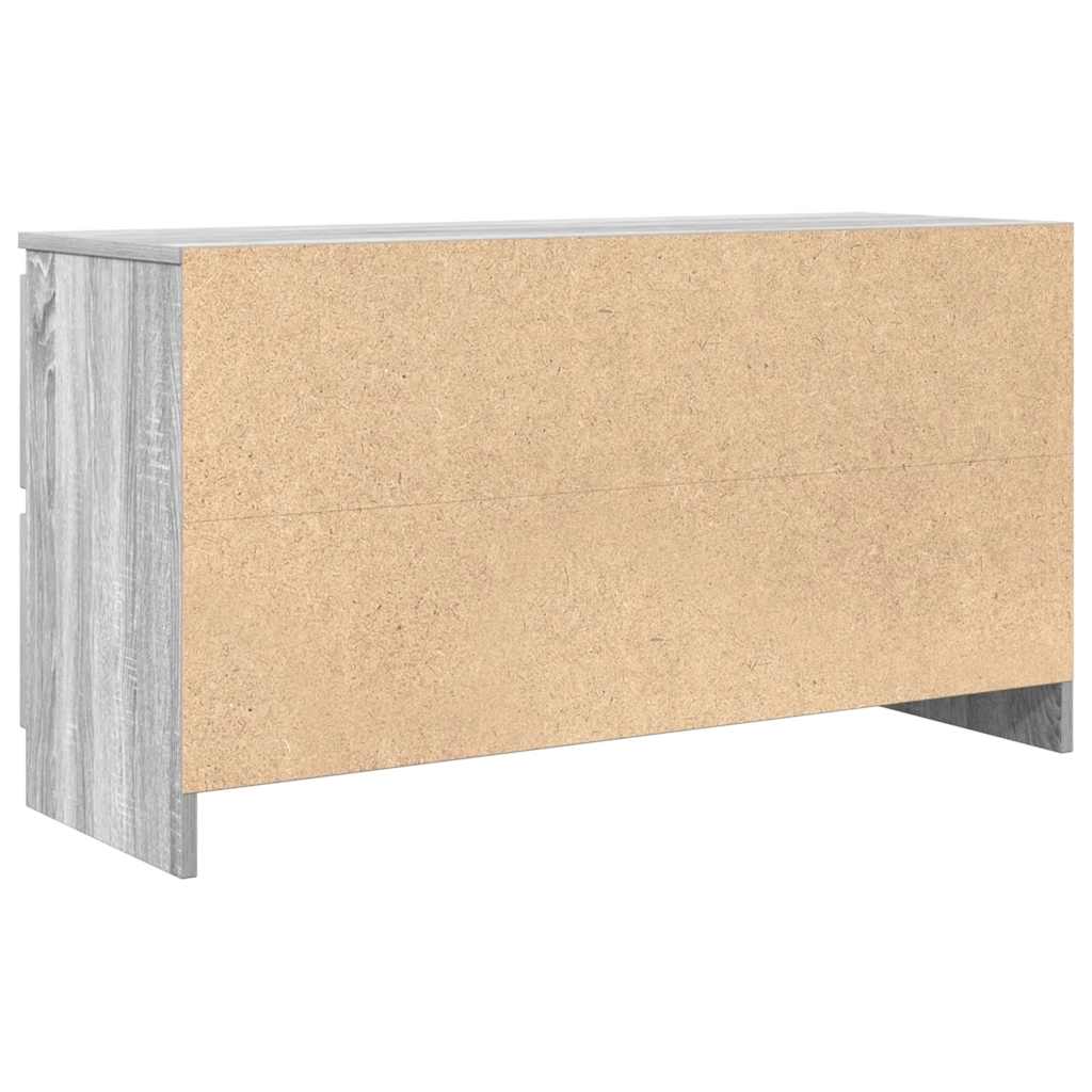 Meuble TV sonoma gris 100x35x54 bois d'ingénierie - 8