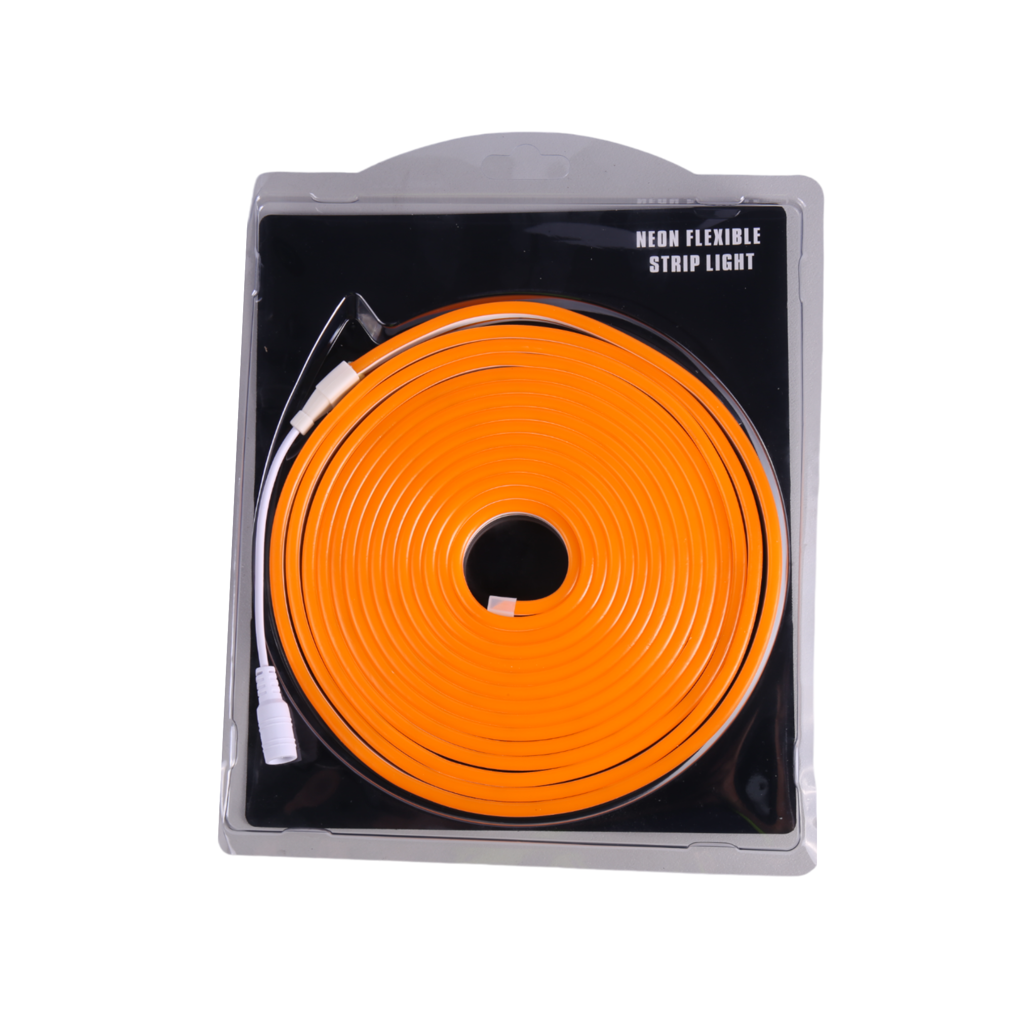Elastyczny neon LED 12V, 5 metrów 6x12mm 120 diod/m. Kolor pomarańczowy. Cięcie co 2,5 cm