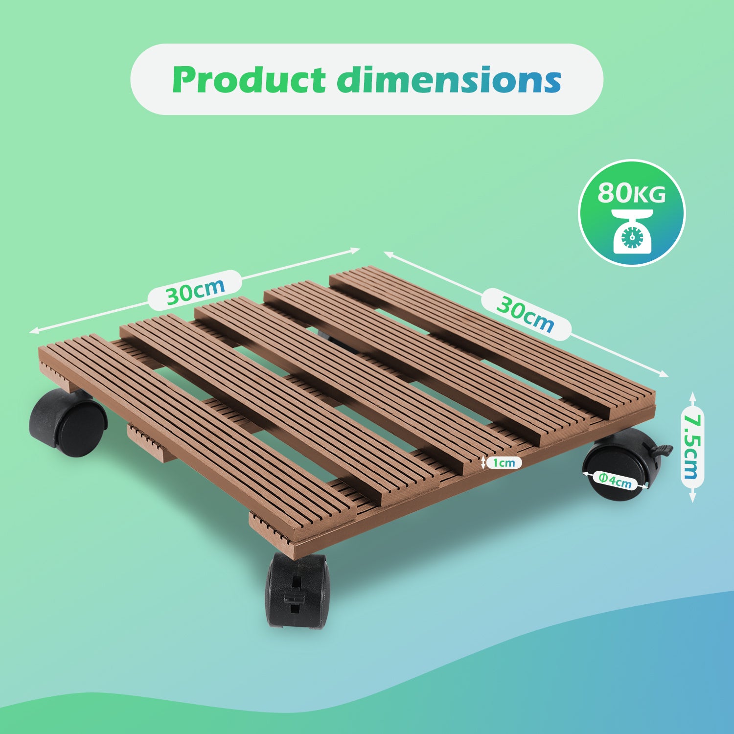 Brico Dépôt Planche à Roulettes Pour Plantes - Réglable De 38 à 51 Cm - Ronde Extérieur Castorama