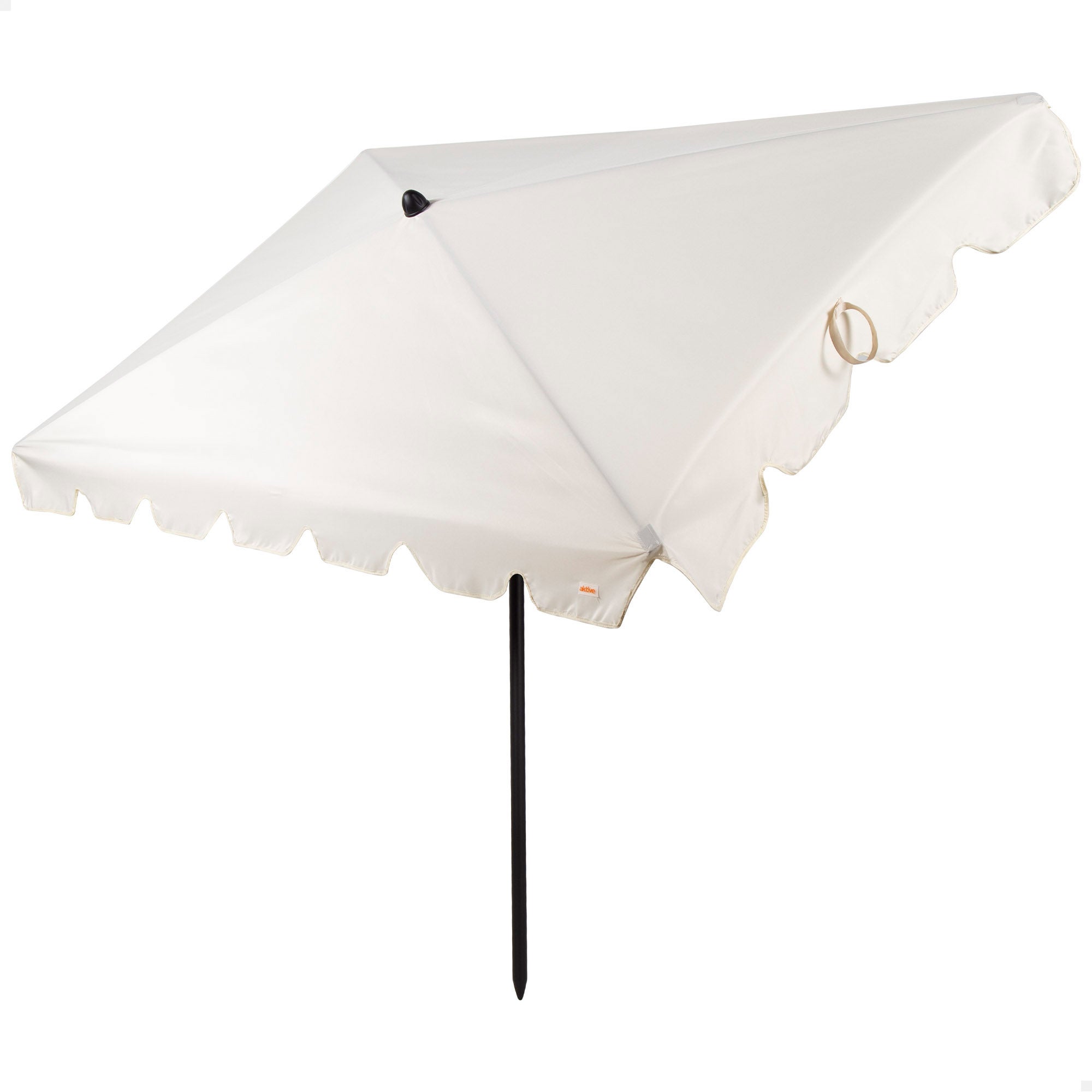 Aktive parasol rectangular 200x125 cm color crema con protección solar