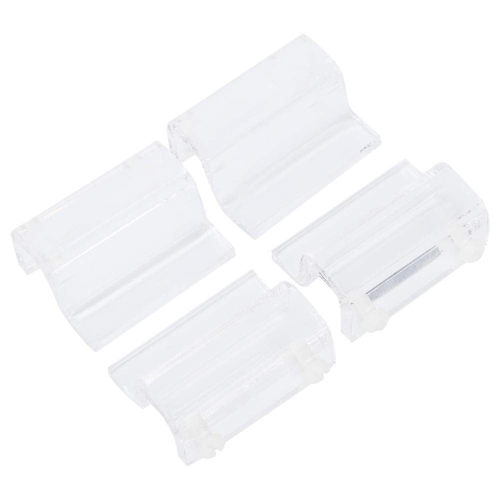 LINLAN 10 Pezzi Clip a Ventosa per Divisori da Acquario, Clip di Fissaggio per Vetro, Supporti di Isolamento per Pannelli in Plastica per Acquario (Nero