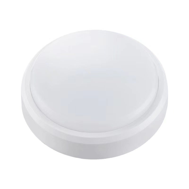 Biała lampa ścienna 21 x 21 x 5 cm, 1 sztuka, 30 W, 3000 K, ciepłe światło, akrylowa, duża okrągła lampa sufitowa LED, wodoodporna