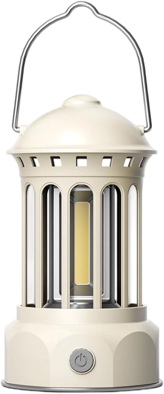 Lampe nomade rétro COB L800SR petit format, recharge électrique, blanc — free download