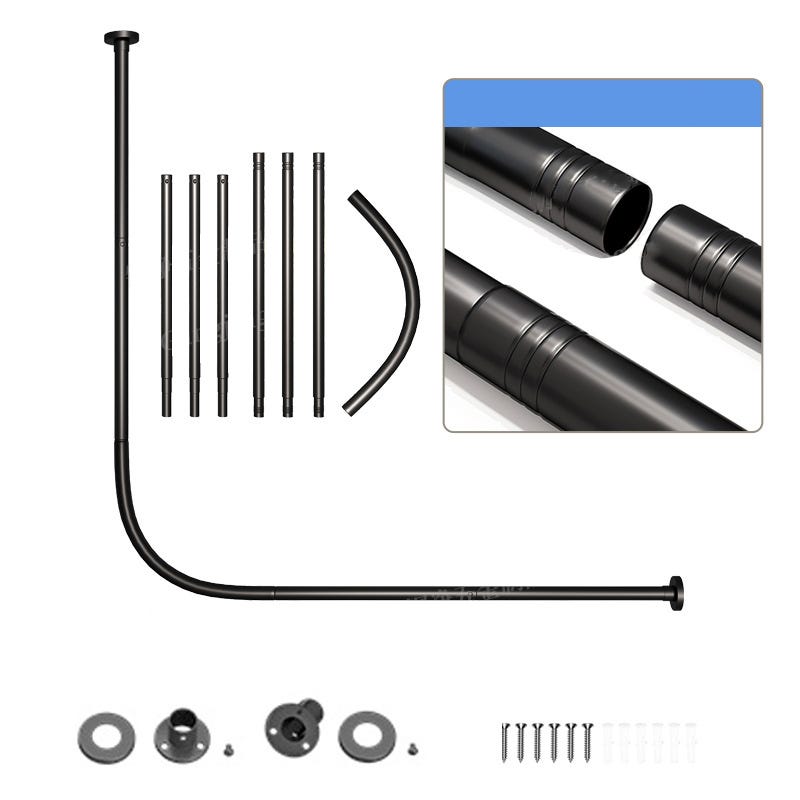 Spirella Bar Asta Per Tenda Doccia Angolare Modulare Da Fissare In Alu Magic Universal Finitura Lucida Spirella Bar Asta Per Tenda Doccia Angolare Modulare Da Fissare In Alu Magic Universal Finitura Lucida