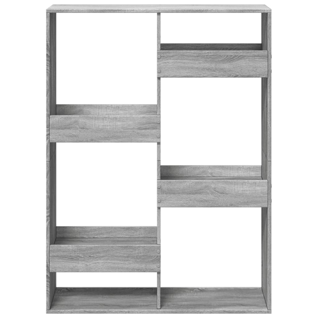 Bibliothèque sonoma gris 100x33x135 cm bois d'ingénierie vidaXL - 5