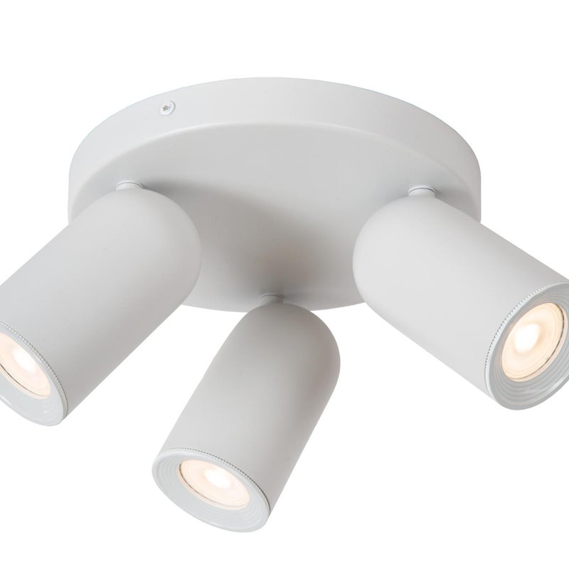 Reflektor sufitowy Spot Punch biały 3xGU10x35W wym: 10,5 x 21 x 21 cm IP20 Lucide