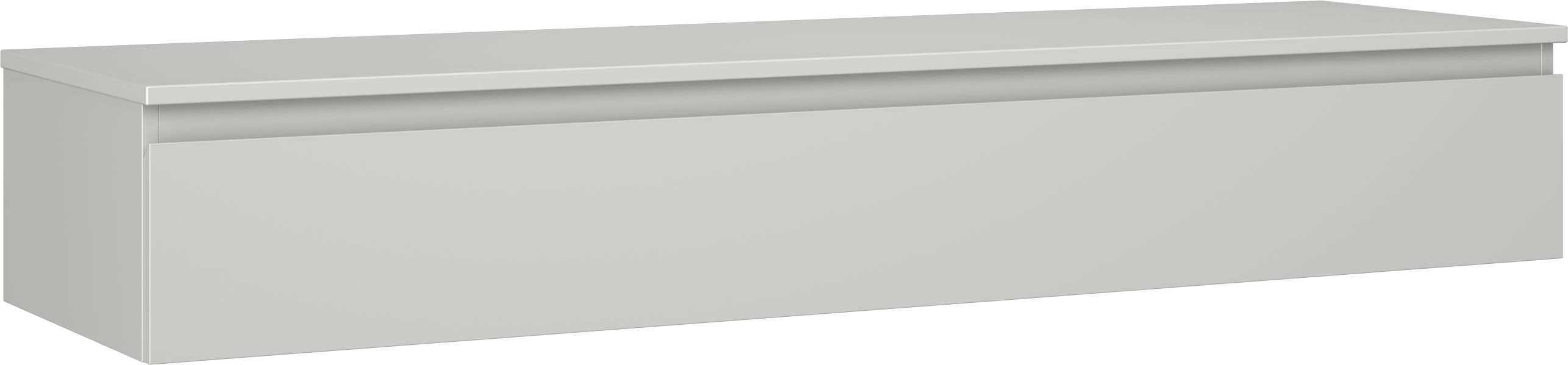 Mexen Orio szafka łazienkowa podumywalkowa 160 cm z blatem, 1 szuflada, szara mat - 91A10-16023-1-BFC62