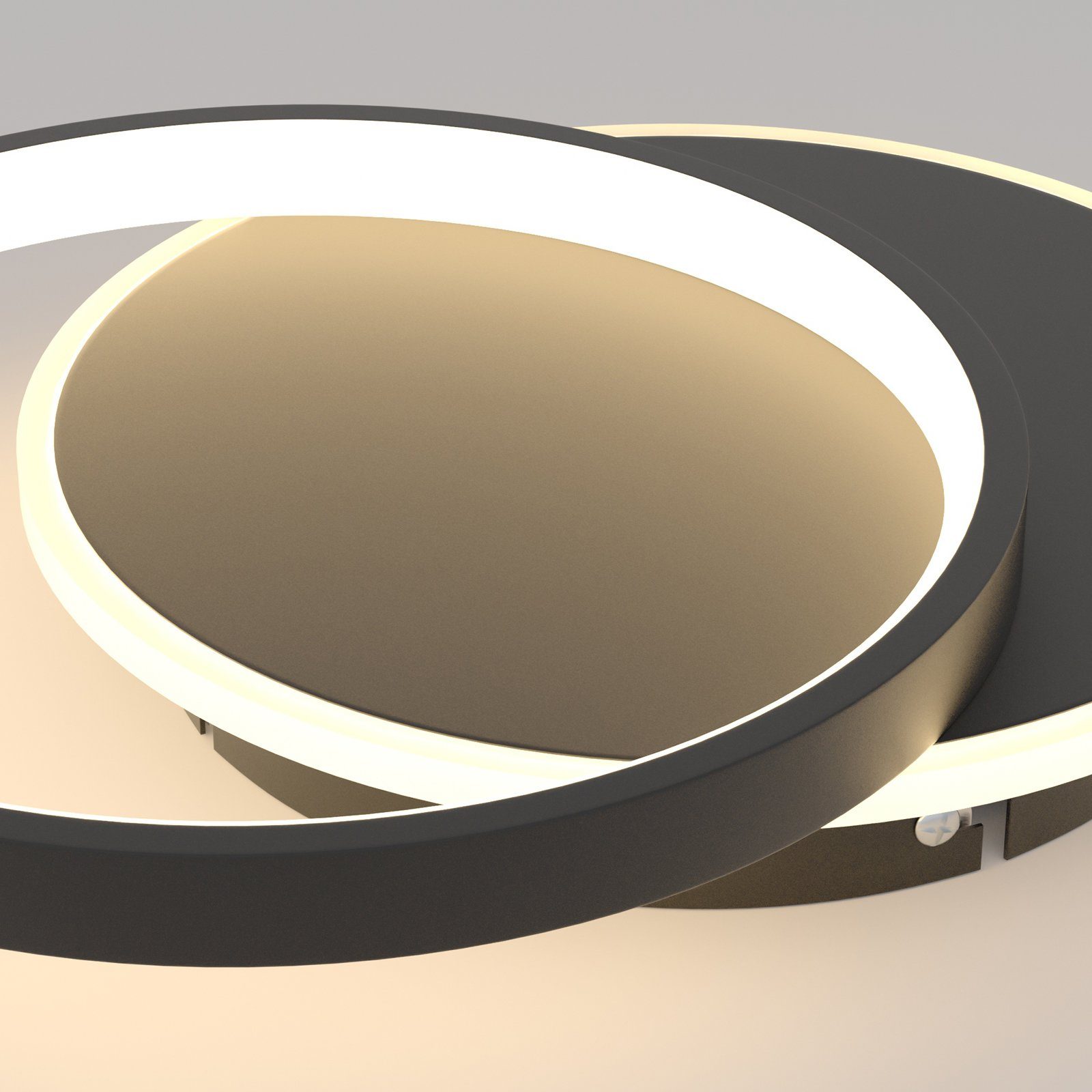 NETTLIFE Lampa sufitowa LED do salonu, nowoczesna lampa sufitowa z możliwością przyciemniania, z pilotem, do przedpokoju - 8