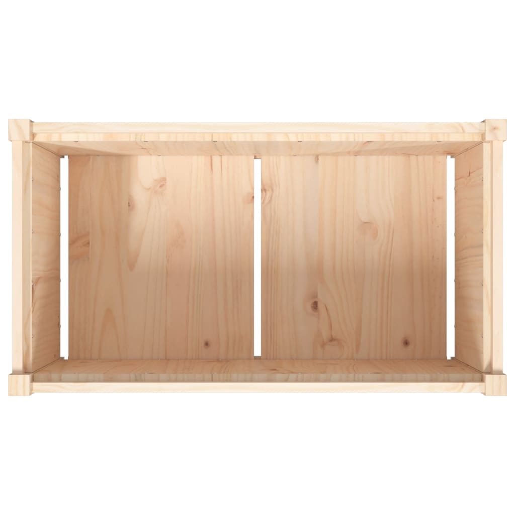 Lot de 2 Jardinières - Bac à Fleurs - Pot De Fleurs bois de pin massif n2218l - 8