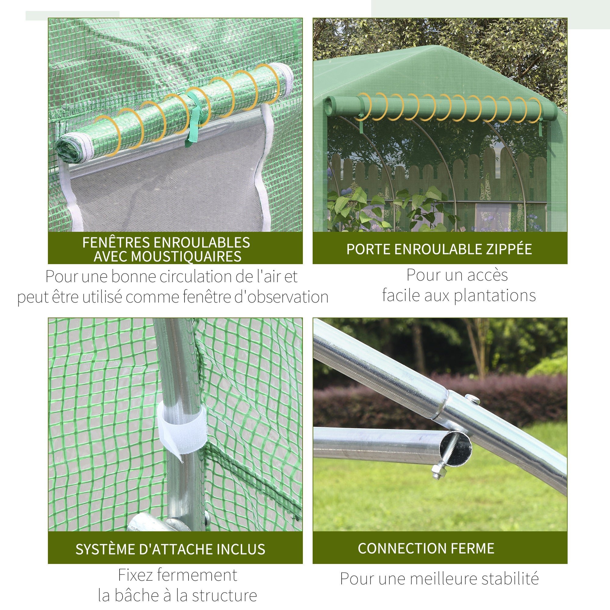 Serre de jardin Plastique Outsunny - 5