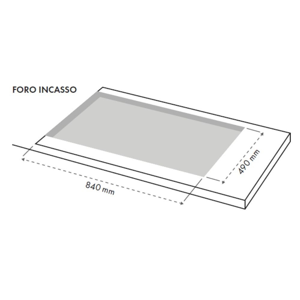 Piano cottura in vetro 5 fuochi Minerva90 Samet colore nero - 3