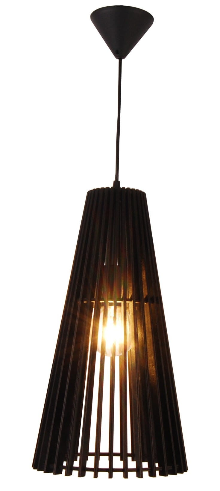 Lampa sufitowa wisząca Osaka czarna 1xE27x40W wym: 100 x 22,5 x 25 cm metal Candellux