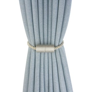 Accessori Tende Grigi Fermatende Magnetici 4 Pezzi - Supporti Per Tende