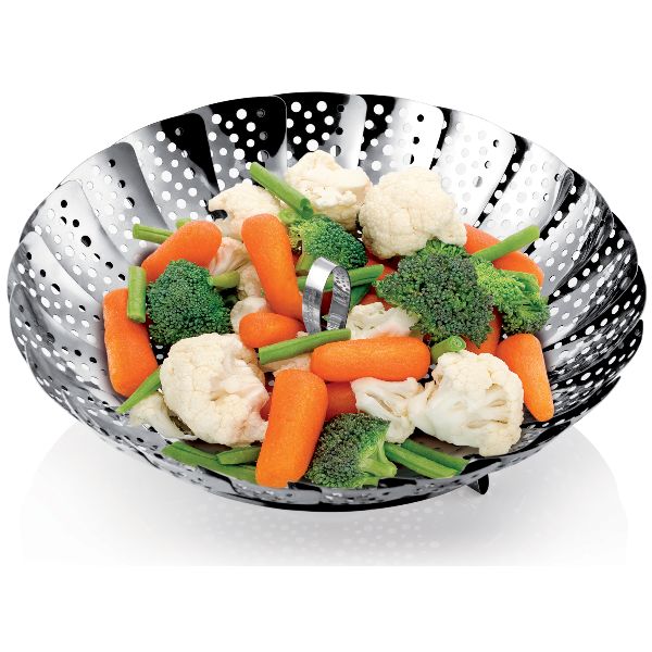 Cuit-vapeur Inox 20/22/24cm - Parfait Pour Cuisiner Sainement Et Facilement