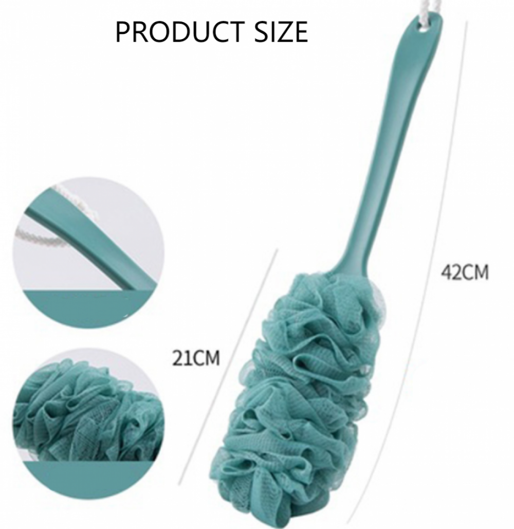 Zestaw szczotek do kąpieli z długą rączką haczyki szczotka pod prysznic szczotka do pleców z długą rączką szczotka do pleców z gąbki z długą rączką - 2