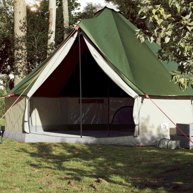 Namiot rodzinny tipi, 10-osobowy, zielony, wodoszczelny