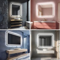 Miroir Mural 50x70cm à Éclairage LED chauffant et tactile blanc froid Miroir Mural 50x70cm à Éclairage LED chauffant et tactile blanc froid