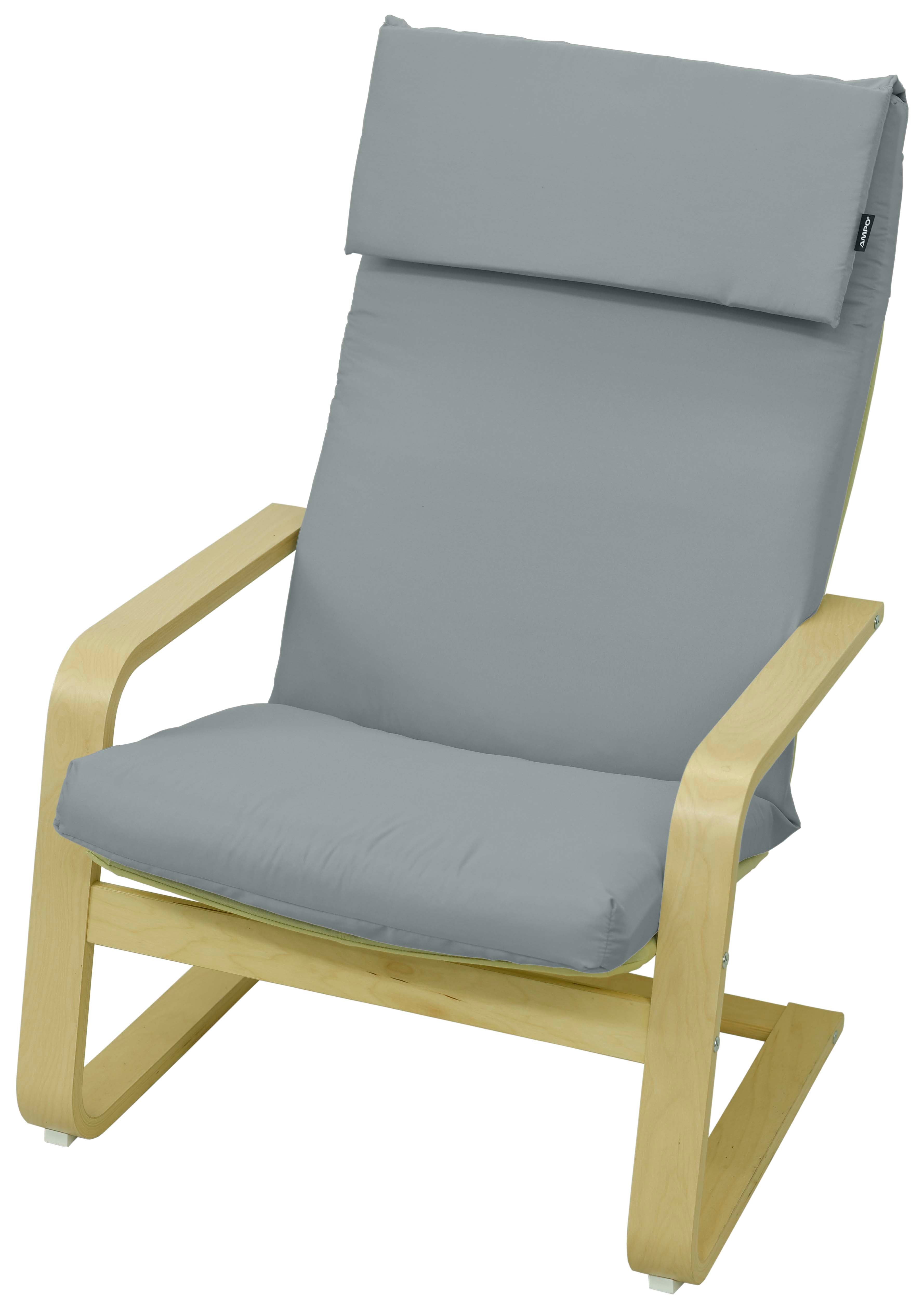 Poduszka na fotel drewniany Poang Pello krzesło AMPO jasny szary 1 szt.