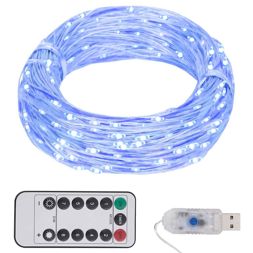 Lampki LED, 300 diod, niebieskie, 30 m vidaXL