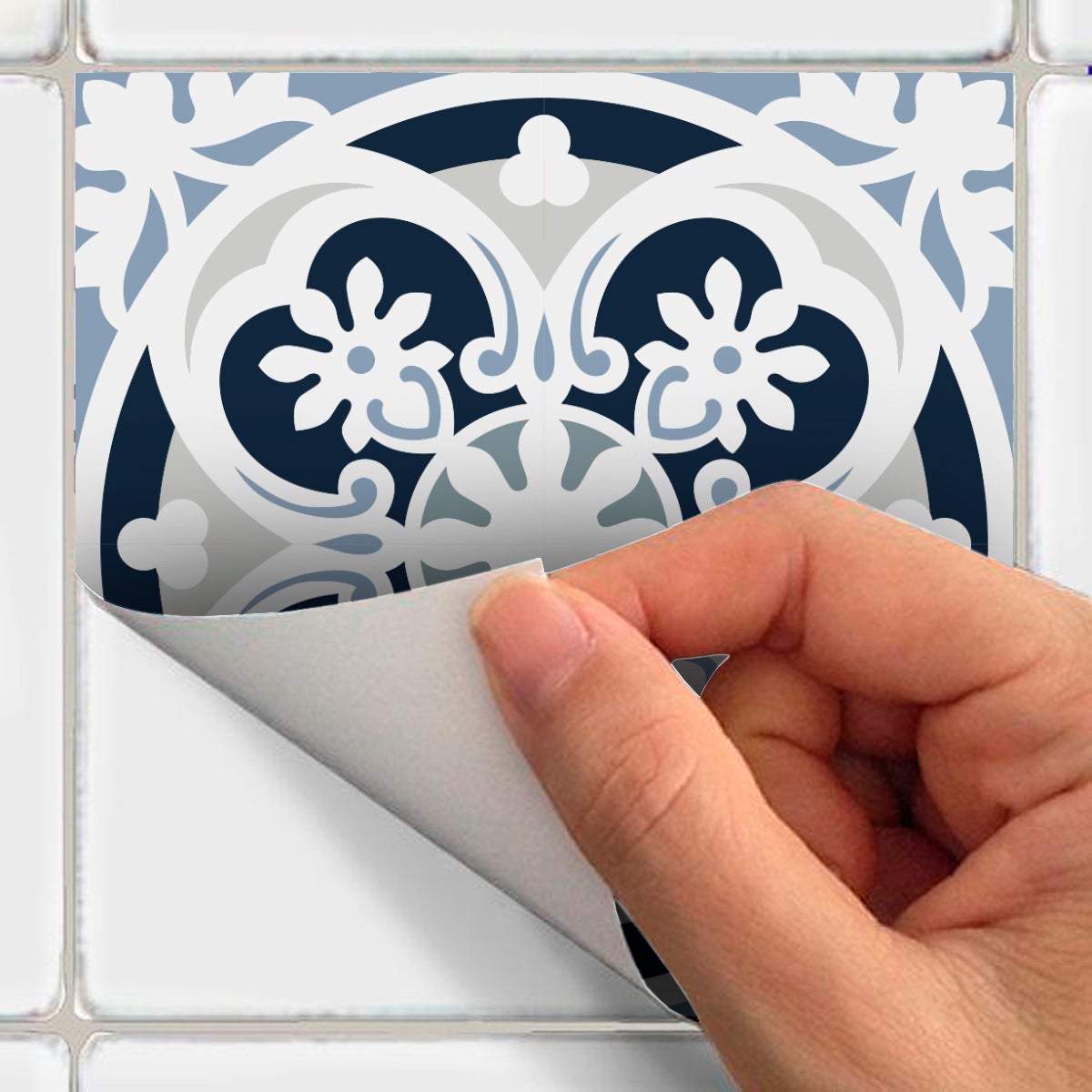 9 adesivi piastrelle di cemento azulejos Giselda - Sticker adesivo - adesivi murali - 9stickers10x10cm - 5