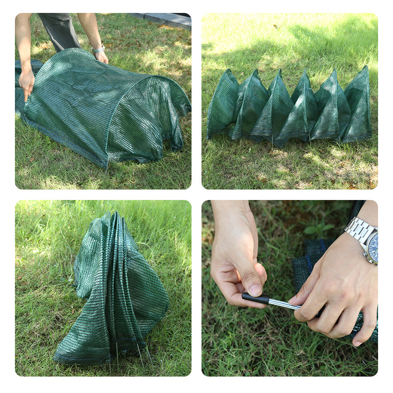 Lot de 2 filets de protection 2 en 1 pour serre contre la chaleur du soleil, tunnel de jardin, canal de plantation, filet anti-insectes, 300 x 45 cm - 9