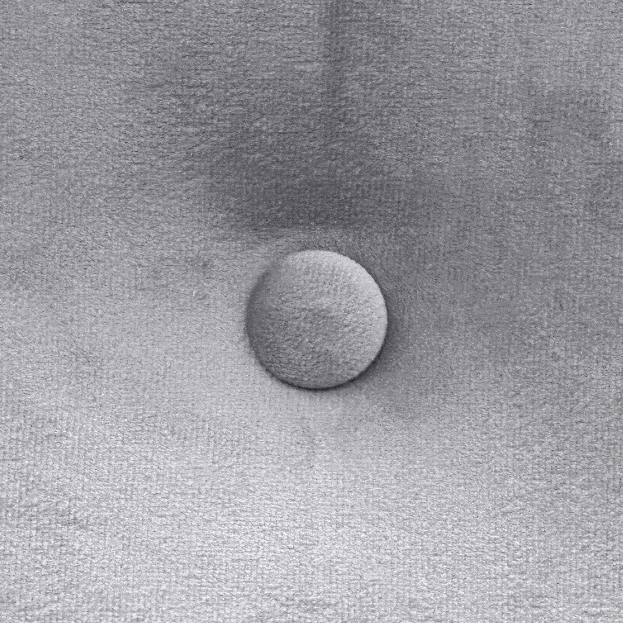 DHOME Testiera in velluto liscio con bottoni e gambe alta gamma moderna testiera imbottita per letto di lusso camera da (Gris Clair, 105x105cm) - 4