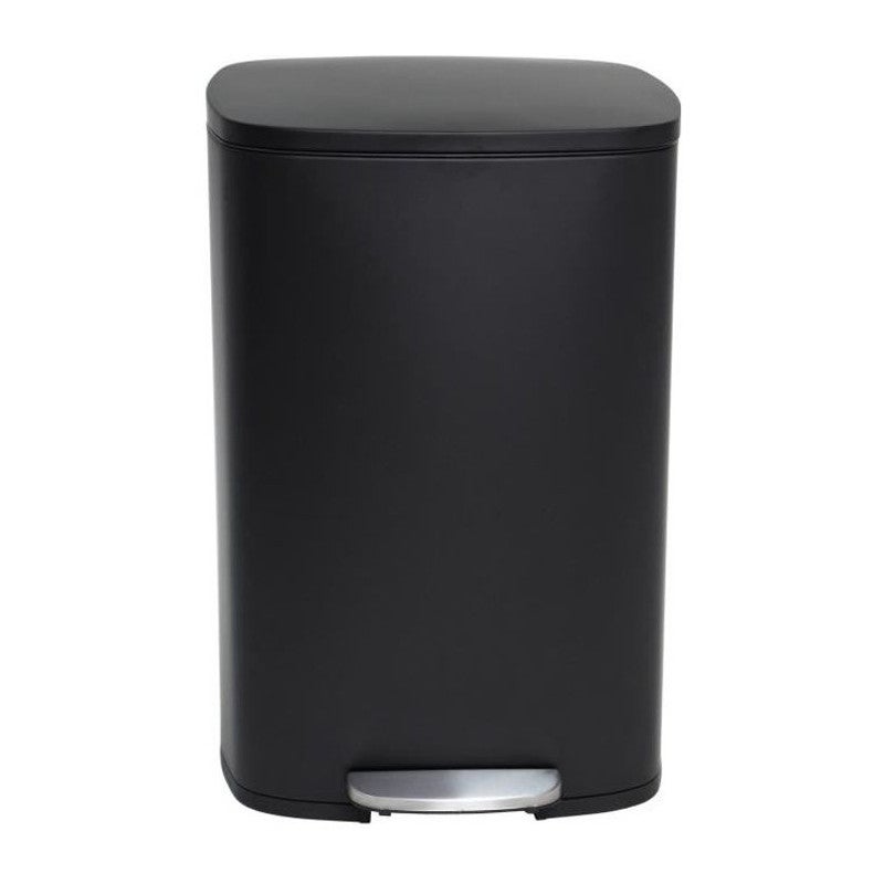Kosz na Śmieci z Pedałem Inox ADMIRAL czarny 50L