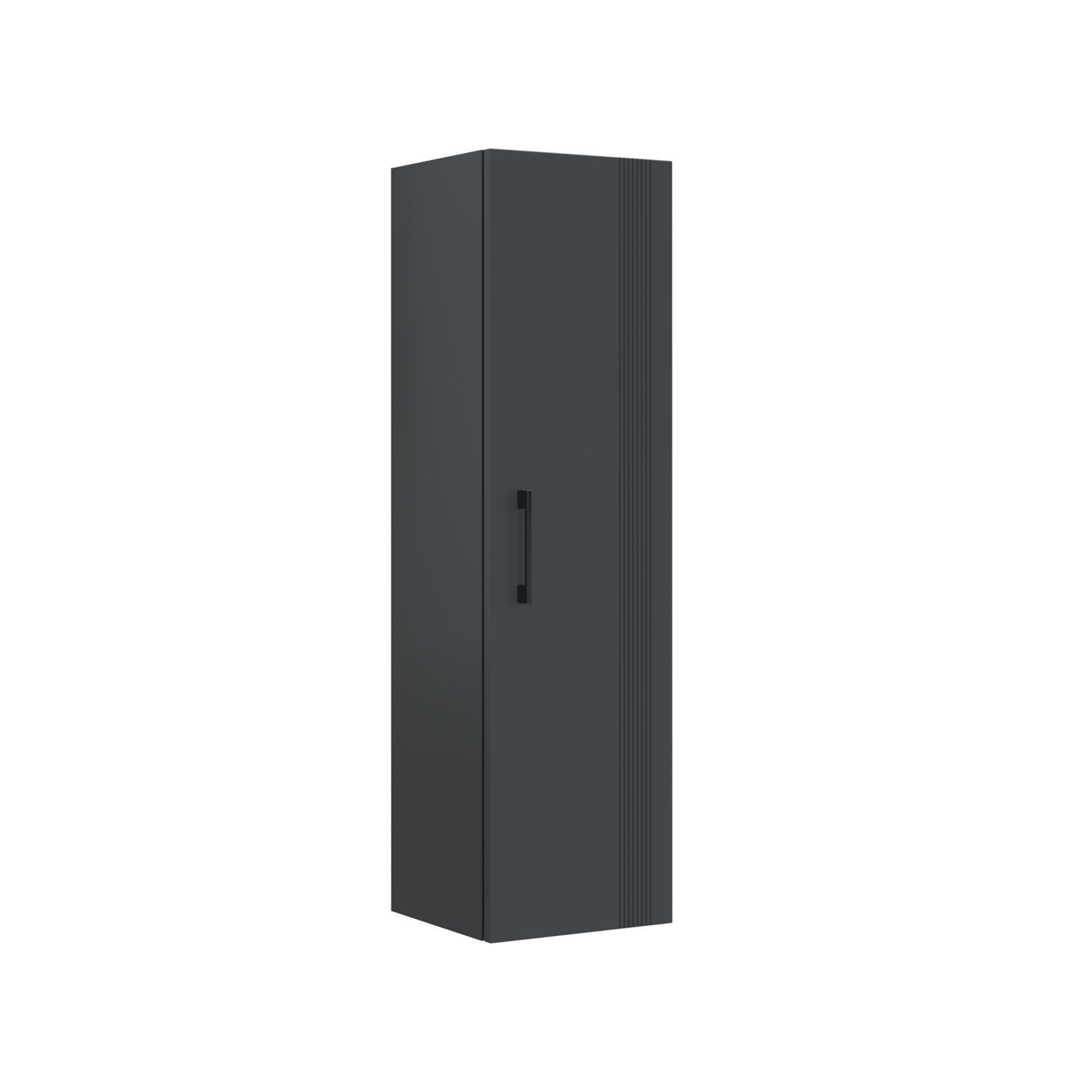Hanah Home Armario De Baño Bari 40, 40 X 32 X 138 Cm, Antracita Mate , Leroy Merlin