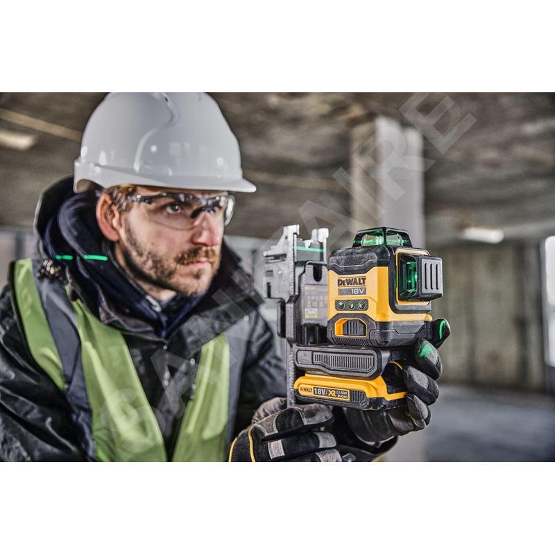 Batteria DeWALT laser multi-linea DCLE34031N, 3x360°, verde, 18V senza batteria e caricabatterie - 4