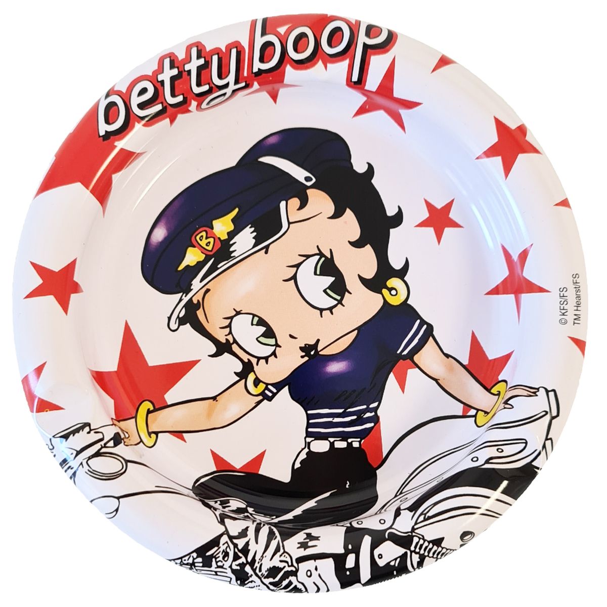 Cendrier en Verre Noir Betty Boop