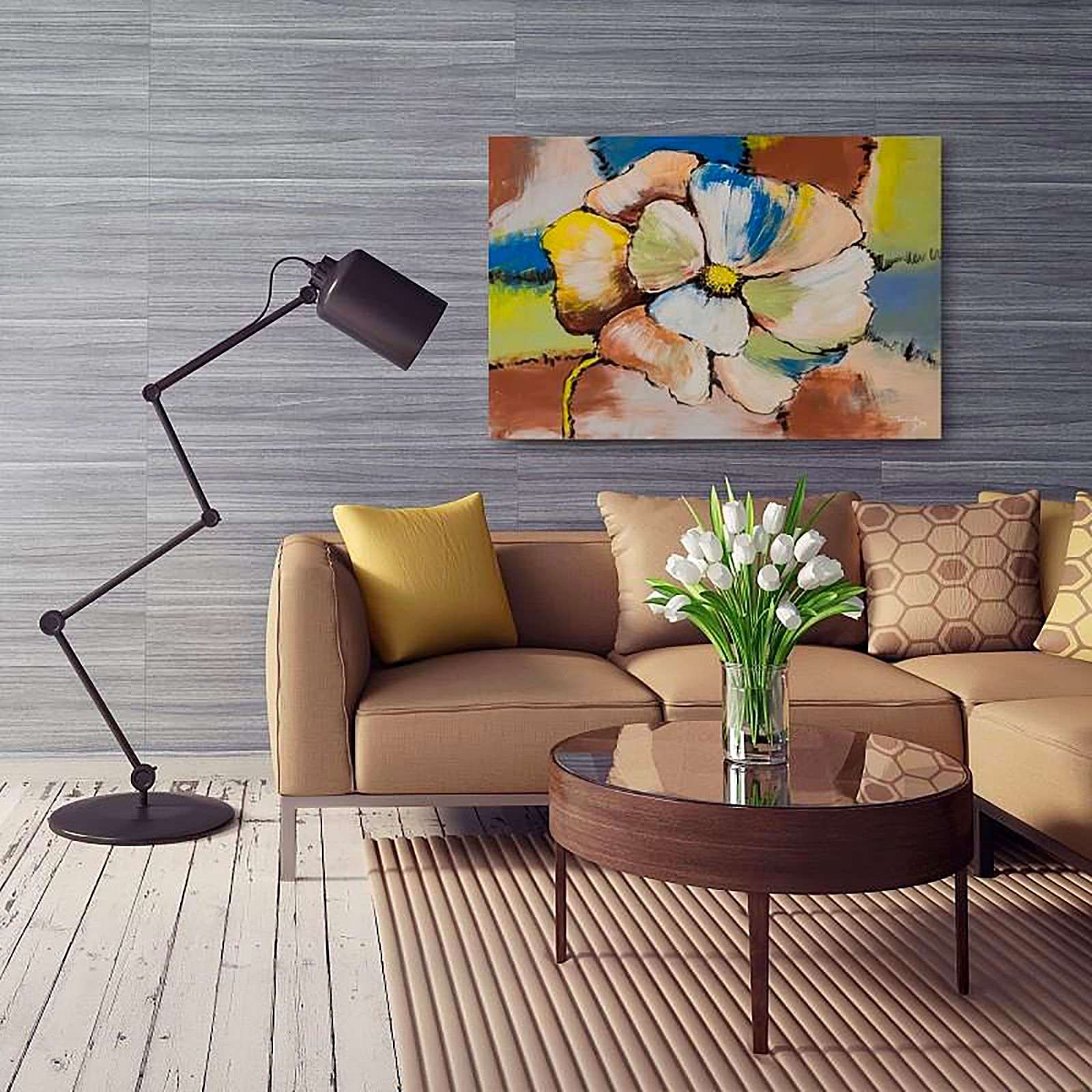 Tableau 1 grande fleur - 120 x 80 cm - 5