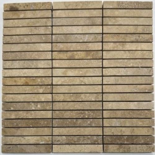 Albedo Pierre Mosaïque en Travertin Noçe Rempli & Aiguisé 1