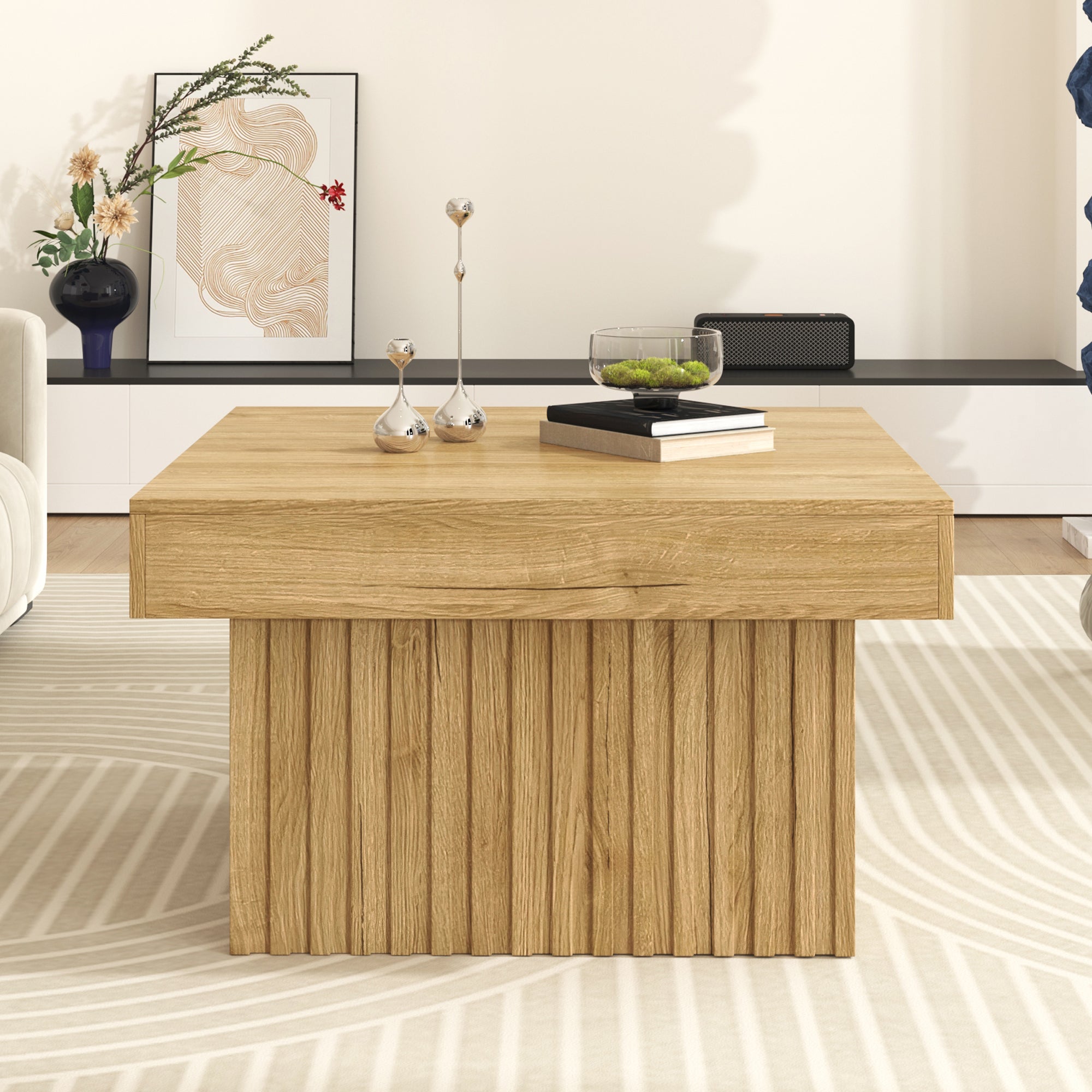 Table carrée 79x79 cm polyvalente - Pour salon, bureau ou salle à ...