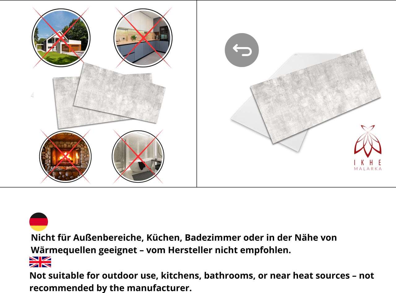 Panneaux muraux en polystyrène XPS effet béton gris clair – Revêtement mural et plafond imitation béton – 3 mm – 100x50 cm – 0,5 m² – 127XL - 5
