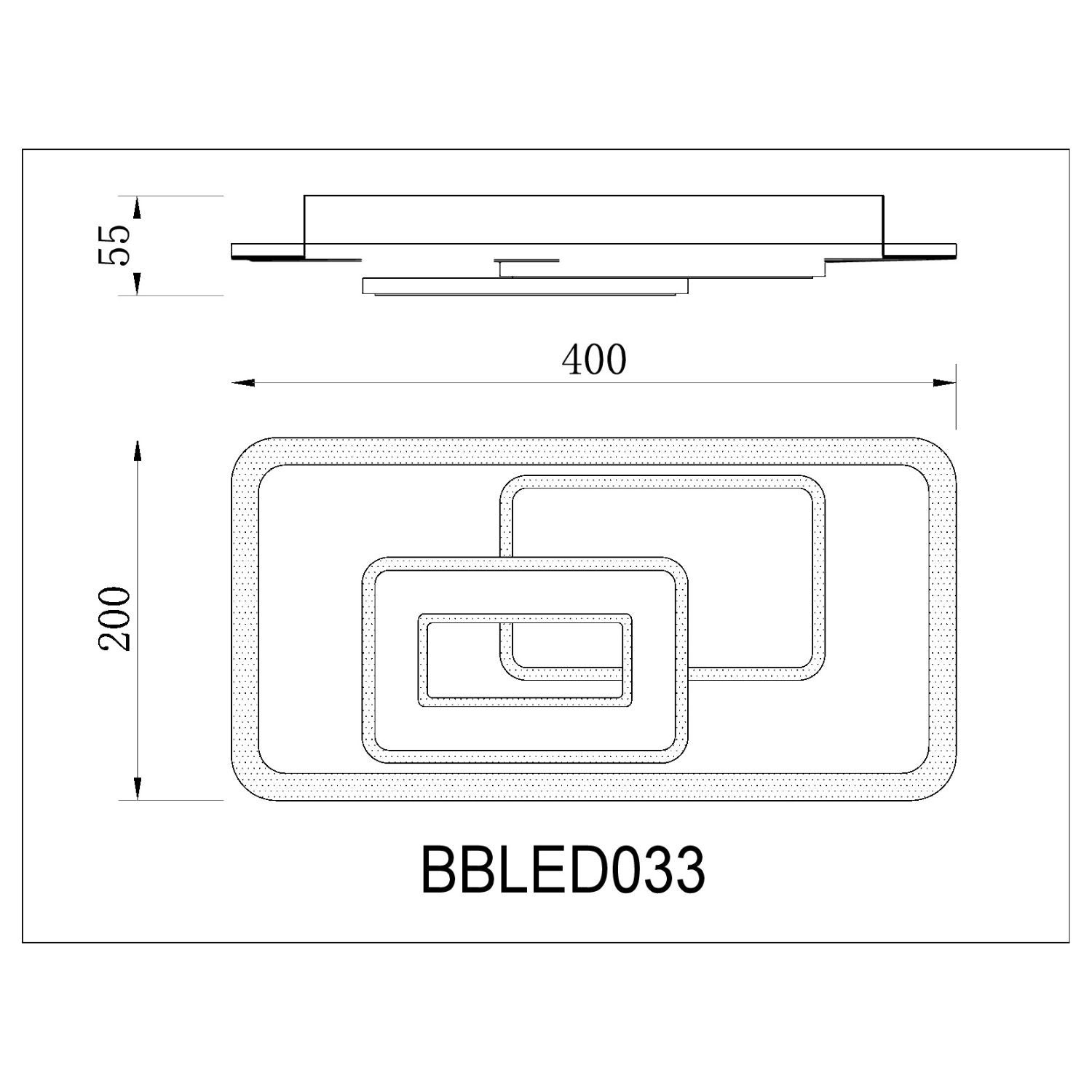 BUYBUY Lampadario LED 45W, Telecomando 2.4G, Luce Regolabile 4000lm BBLED033 - 4